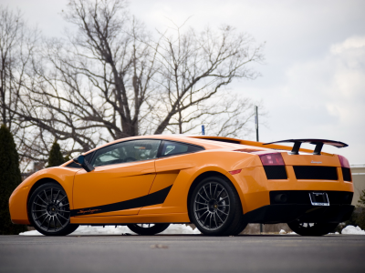 ламборгини, gallardo, superleggera, orange, lamborghini