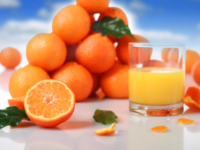 сок, фрукты, апельсиновый, апельсины