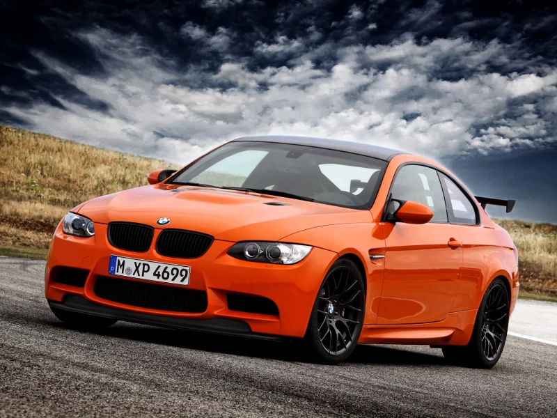 оранжевый, e92, бмв, небо, bmw, orange, m3