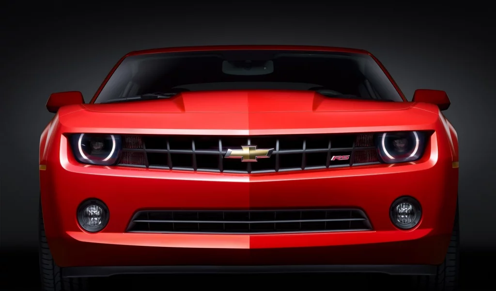chevrolet, красный, comaro
