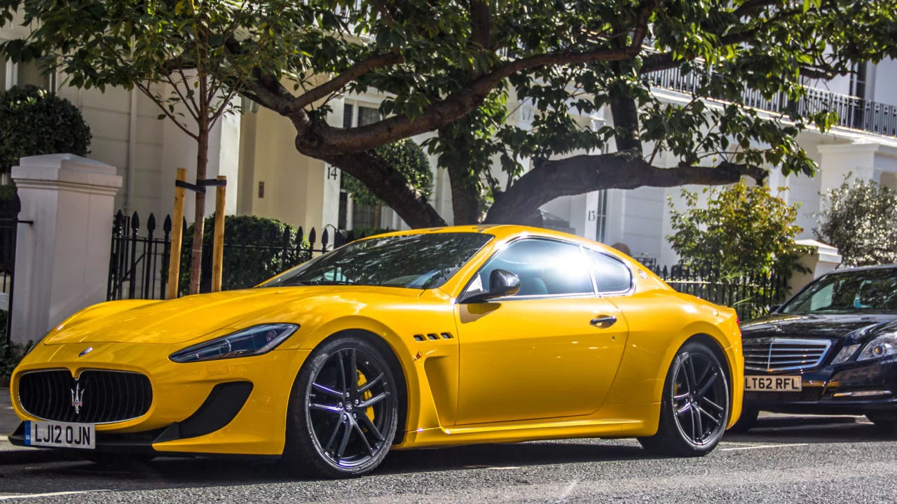 maserati, суперкар, granturismo, yellow, мазерати