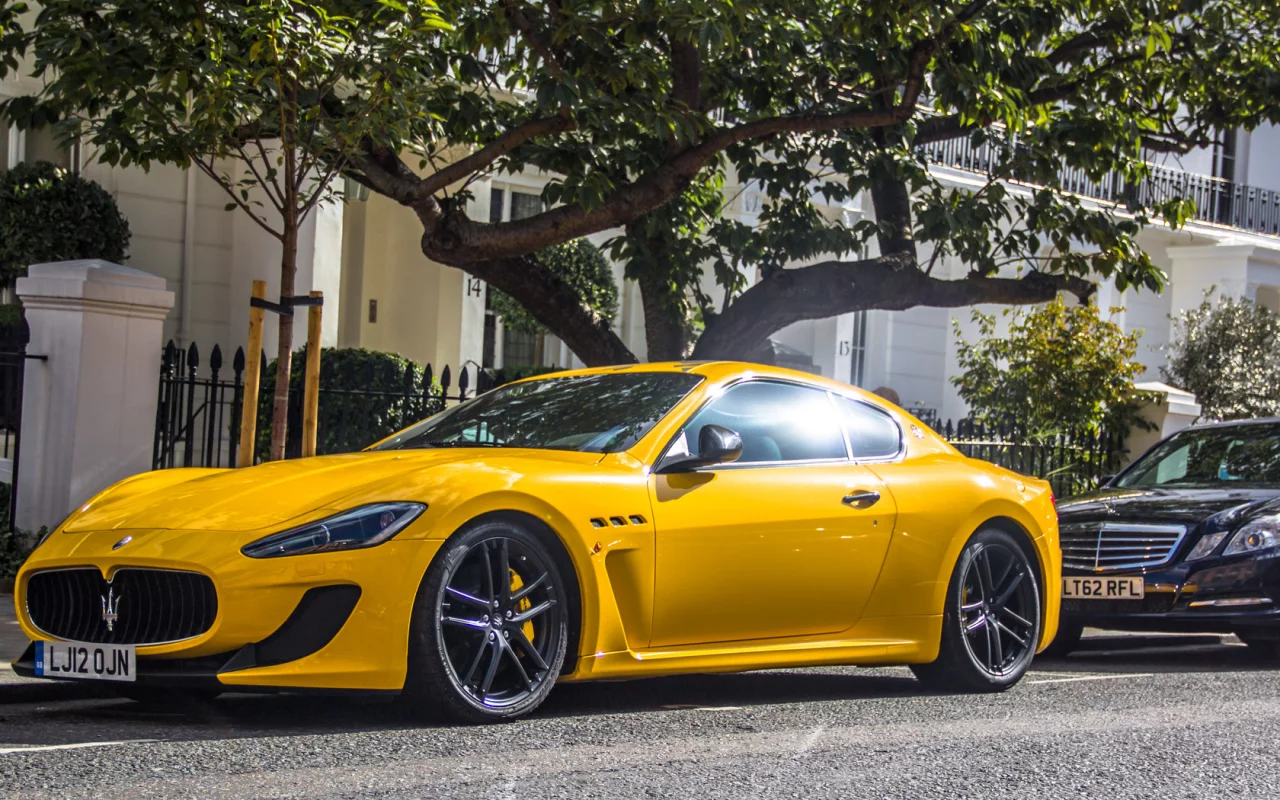 maserati, суперкар, granturismo, yellow, мазерати