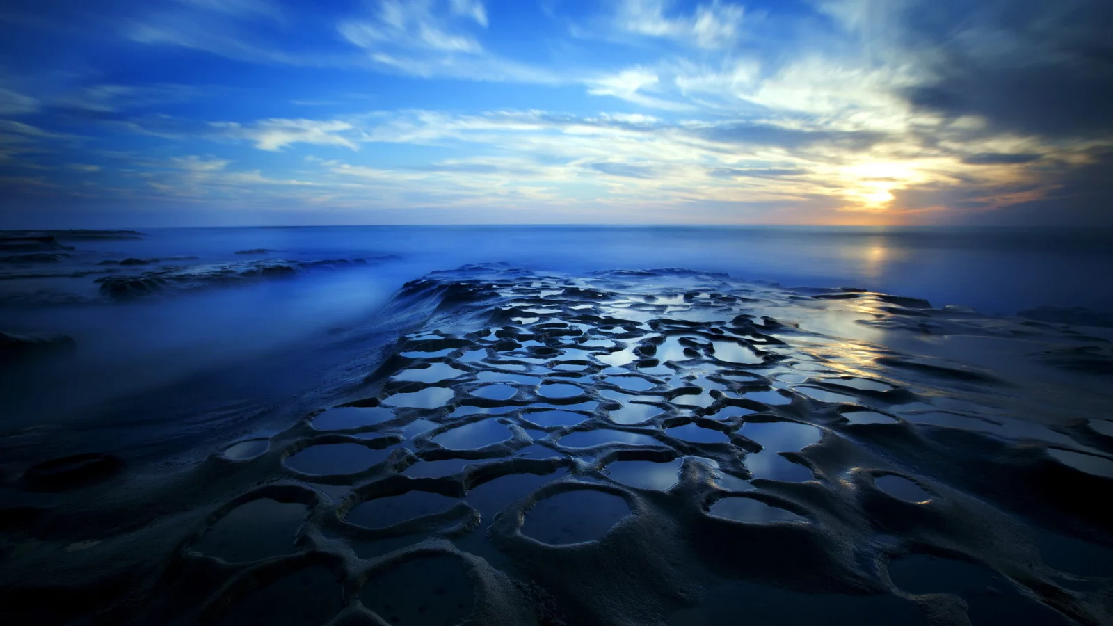 море, пейзаж, ночь