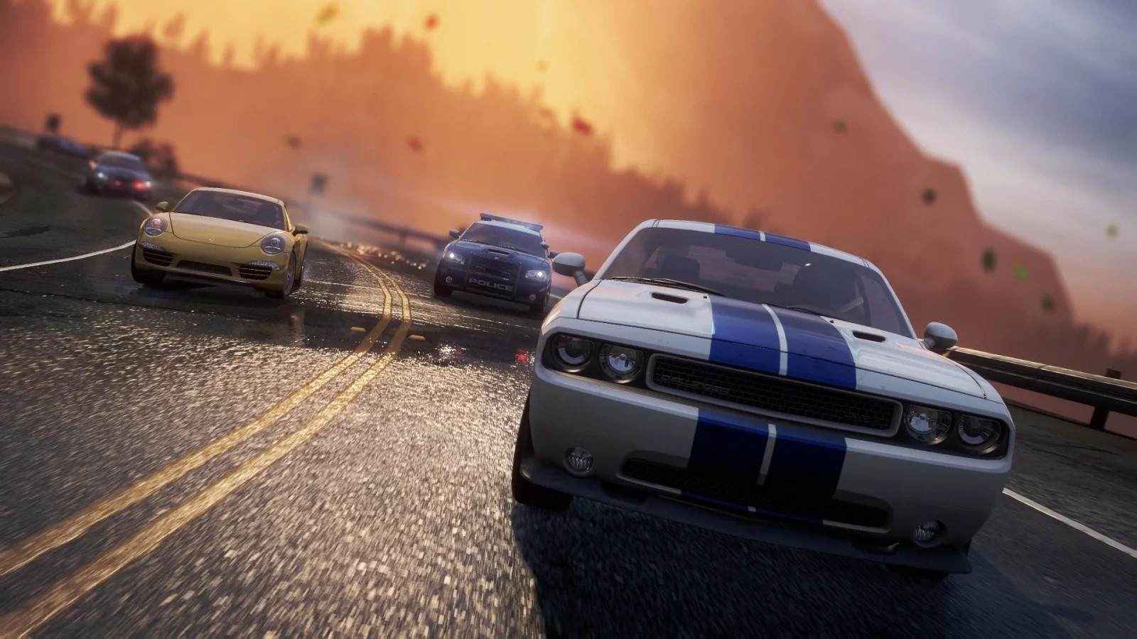 need for speed most wanted 2, dodge challenger, porsche