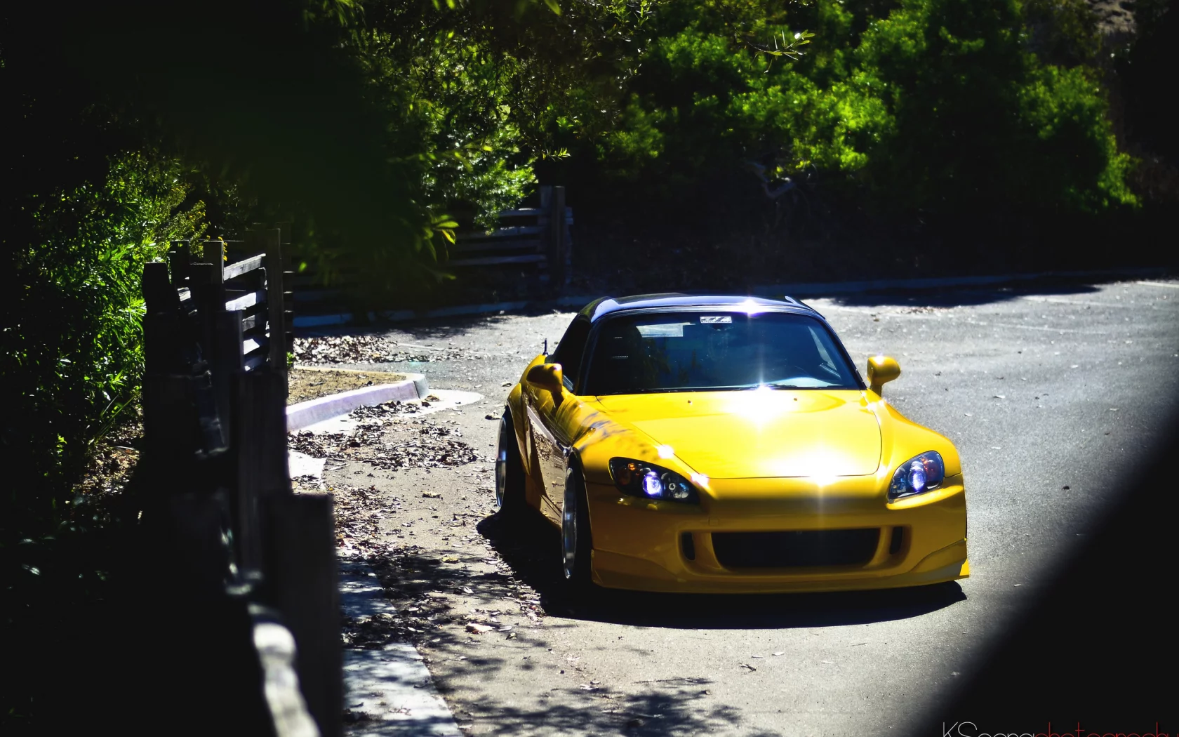 yellow, background, wallpaper, s2000, honda, summer