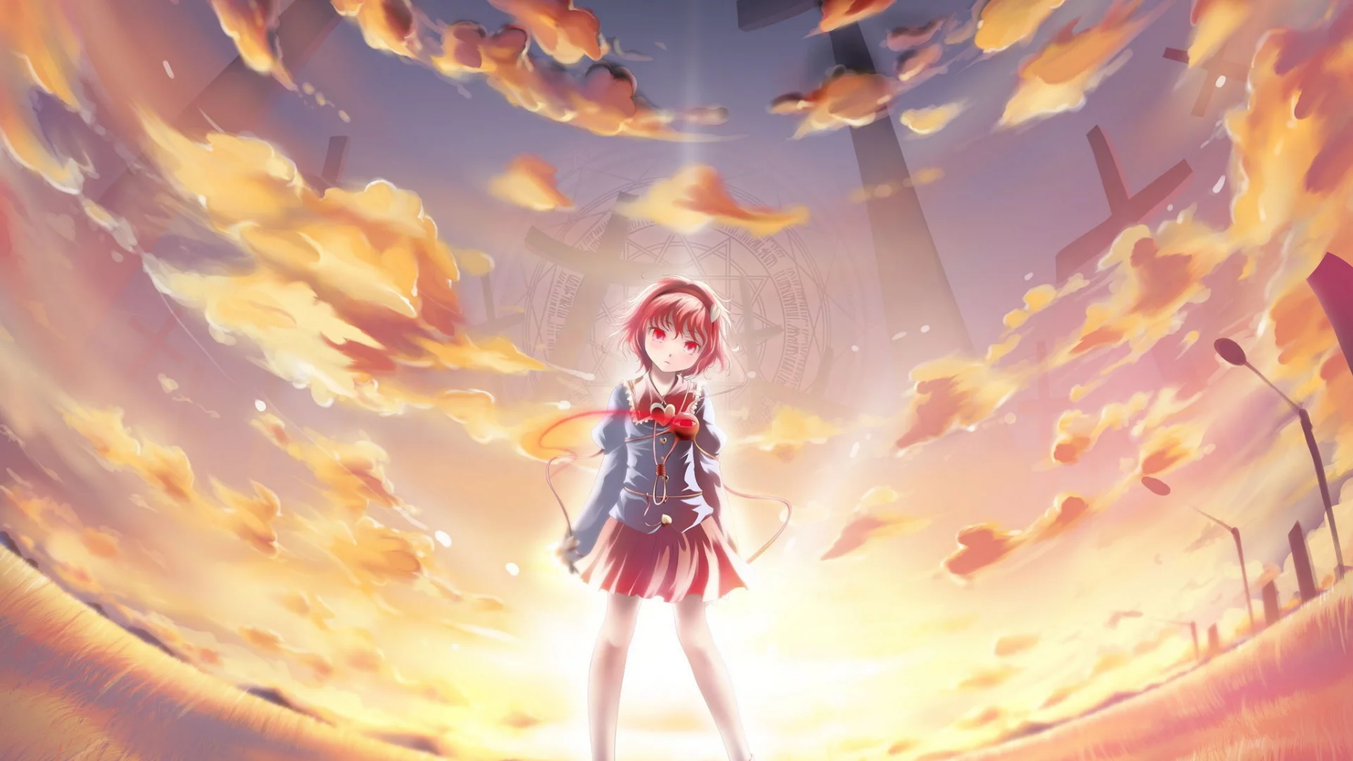 девушка, touhou, komeiji satori, арт, namamo nanase