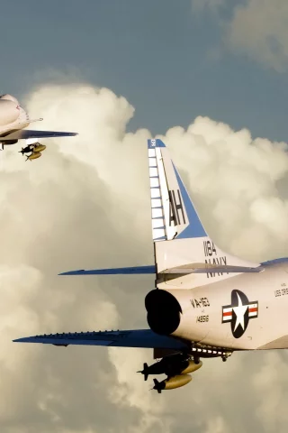 самолёт, a 4 skyhawk, небо