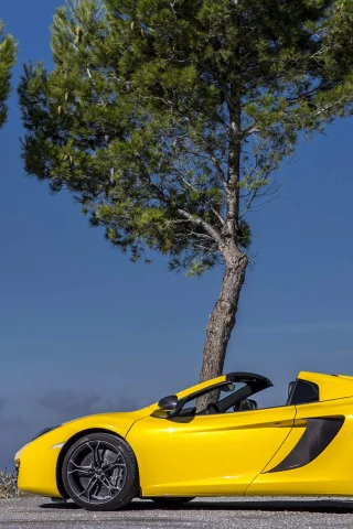 spider, желтый, mclaren mp4-12c, макларен