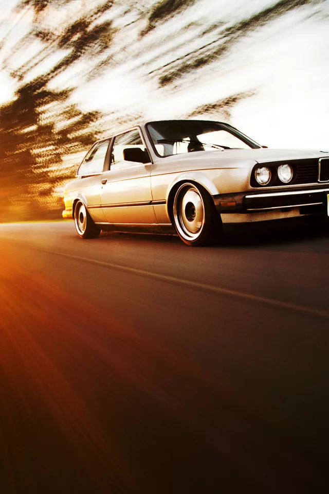 bmw, бмв, e30, front, silvery, 3 series, coupe