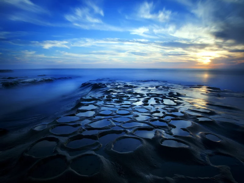 море, пейзаж, ночь