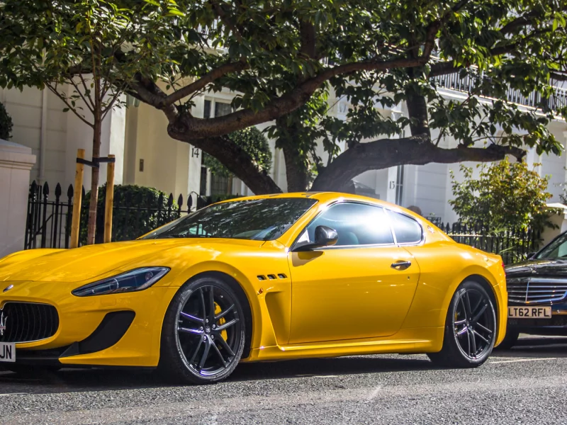 maserati, суперкар, granturismo, yellow, мазерати