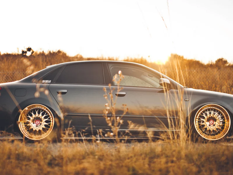 ауди, трава, audi, a4, седан