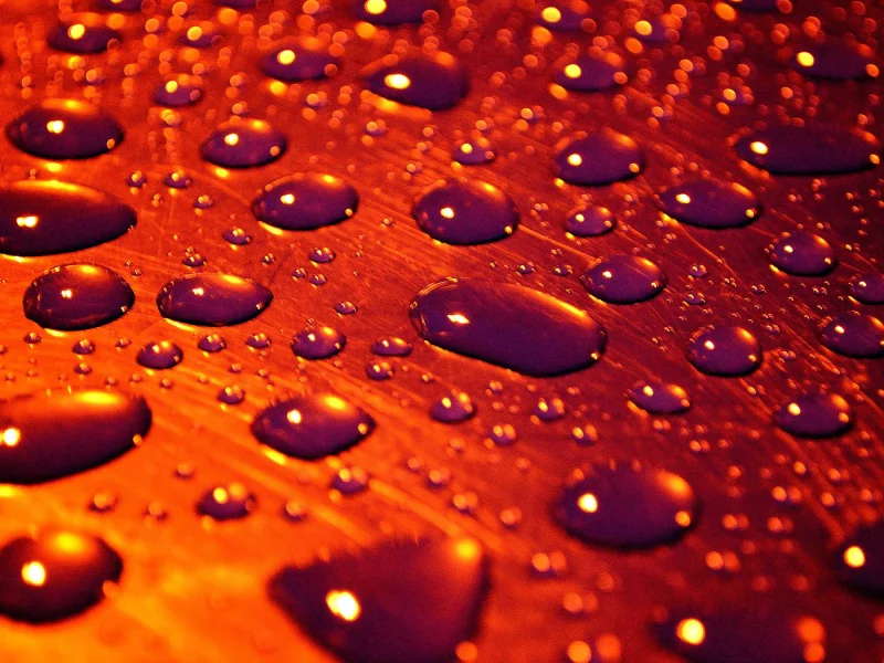 капли, поверхность, вода, macro, drops of rain