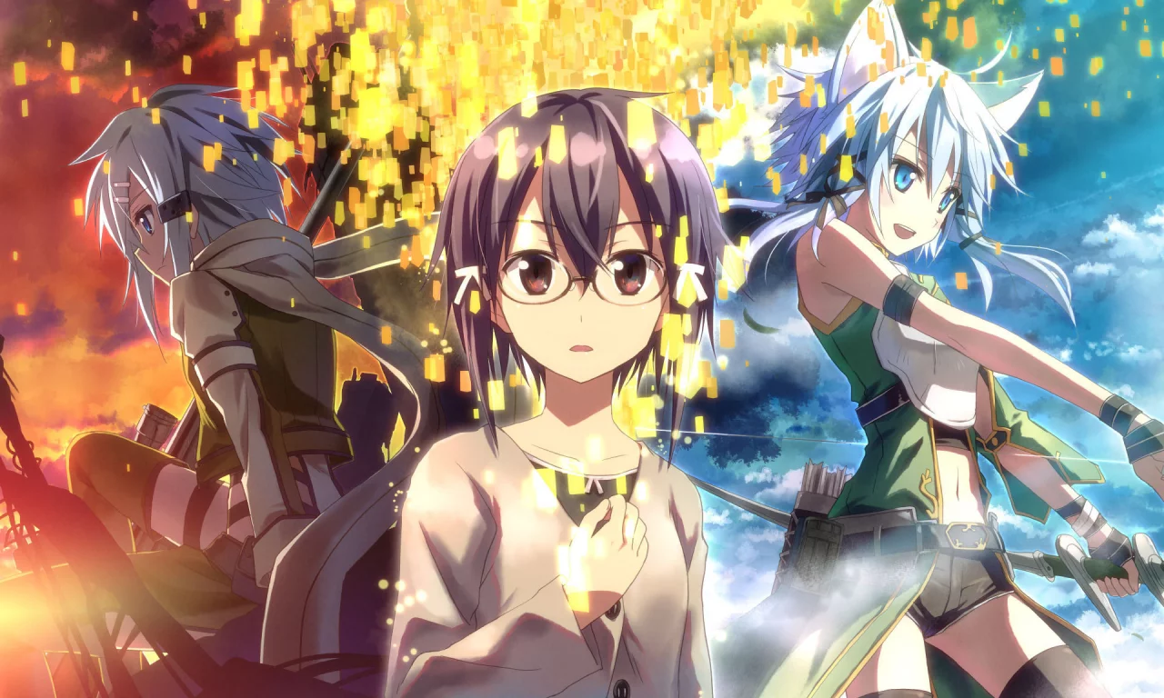 sao, gun gale online, alo, alfheim online, sword art online