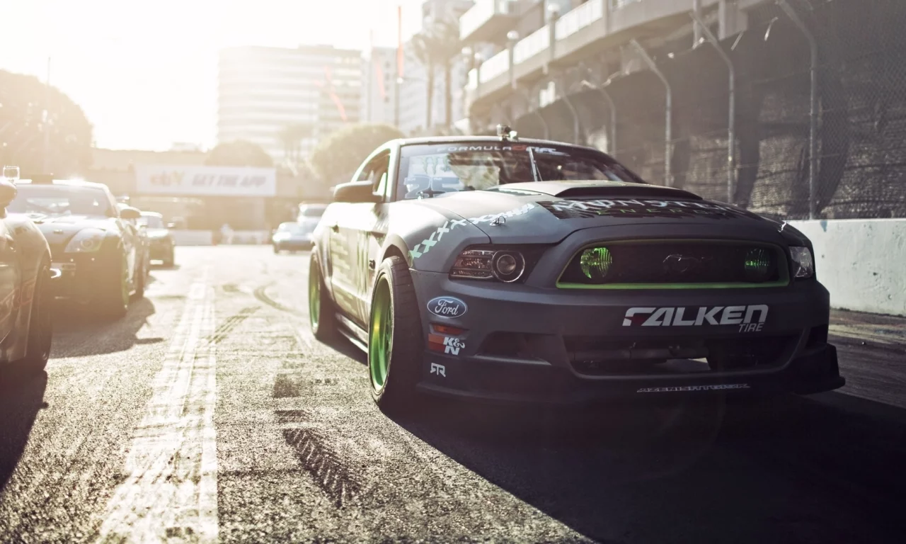 ford mustang, gittin, форд, monster energy, falken, formula d