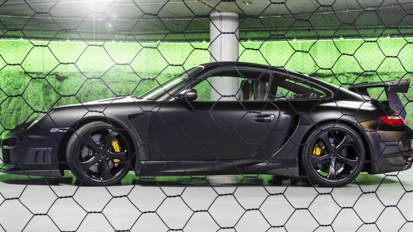 street r, суперкар, techart, gt, porsche, черный