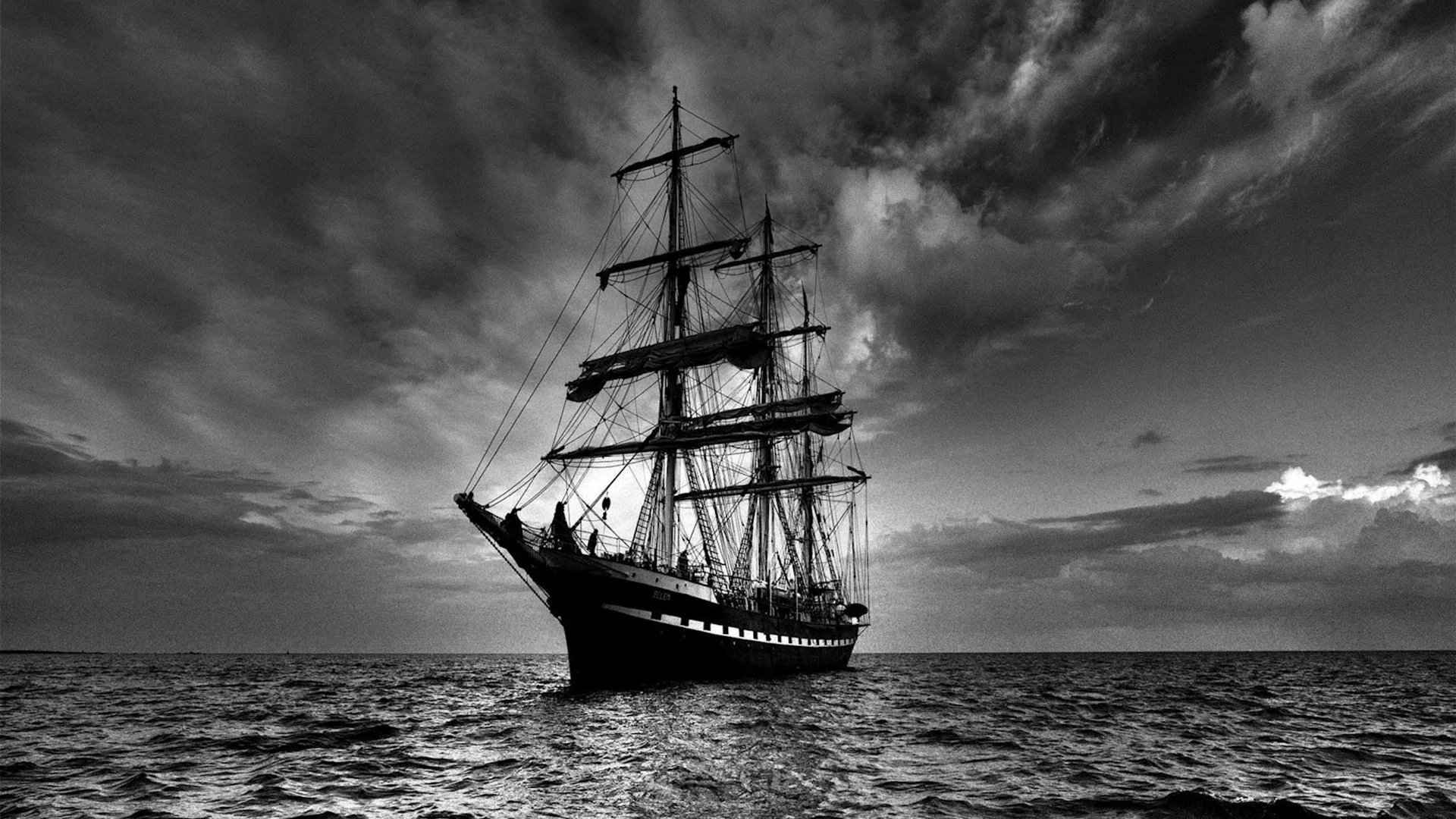 фрегат, море
