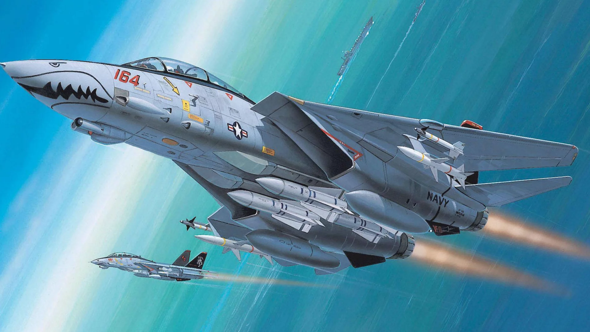 grumman, tomcat, f-14, истребитель-перехватчик