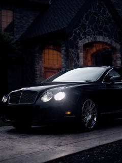 бентли, купе, bentley continental gt, полумрак