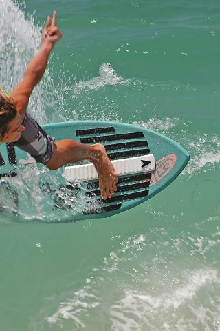 серфер, skimboard, beach, laguna, океан, волны