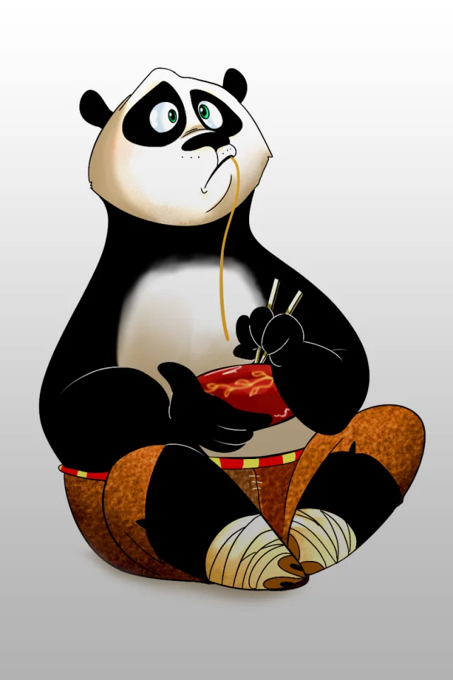 kung fu panda, кунг-фу панда, лапша, палочки