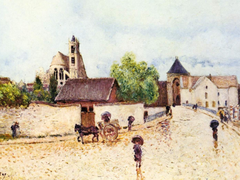 alfred sisley, живопись, painting, 1888, картина