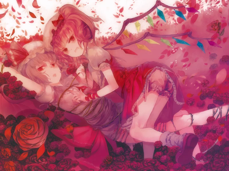 remilia scarlet, touhou, тохо, flandre scarlet, вампиры