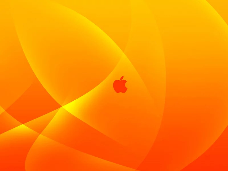 logo, mac, orange, yellow, apple
