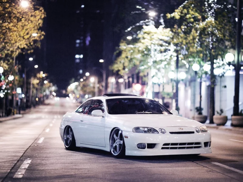 lexus, sc 400, дорога, авто, белая, машина