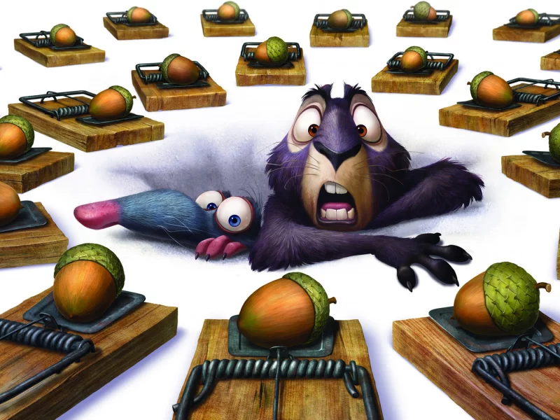 the nut job, орехи, ловушка, белка 3d, крыса