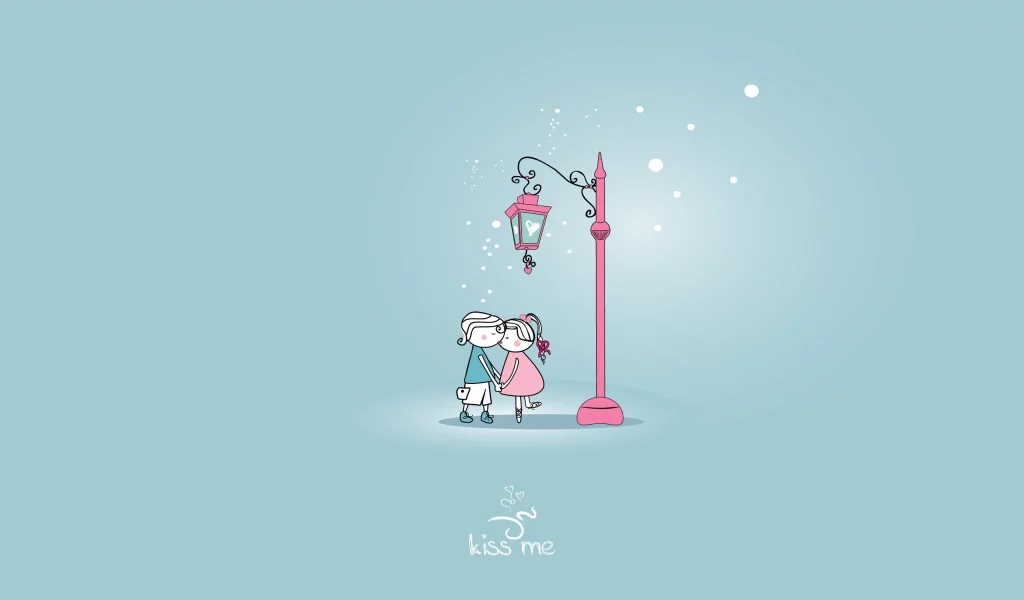 минималистичный, digital art, minimalistic, love, Любовь, kissing, цифровое искусство, поцелуи