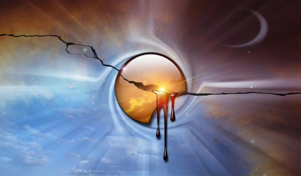 кровотечение, abstract, Moon, bleeding, Луна, абстрактное