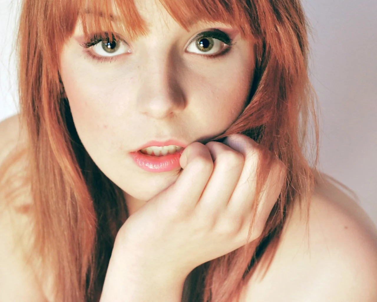 redhead, women, любовь, bangs, челка, женщины, love, рыжий