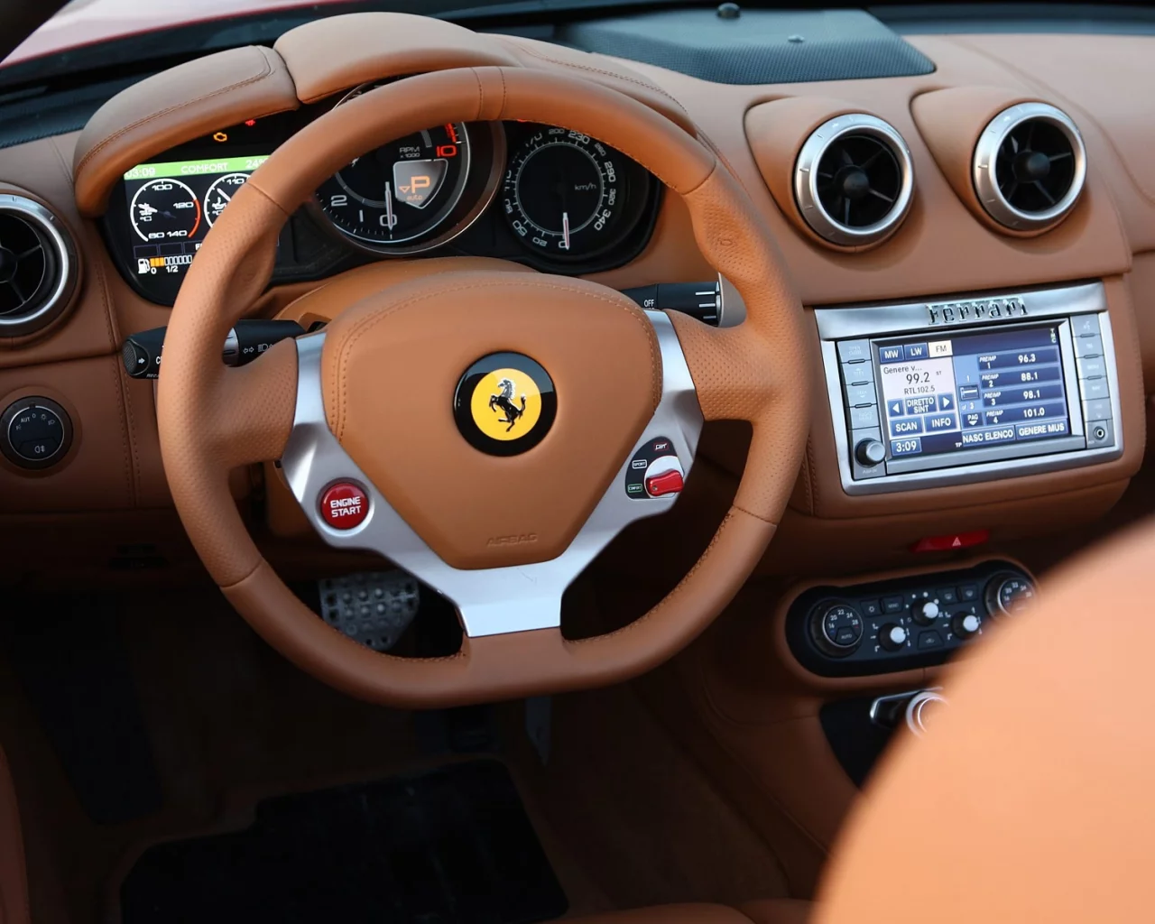 интерьер, interior, Ferrari, cars, автомобили
