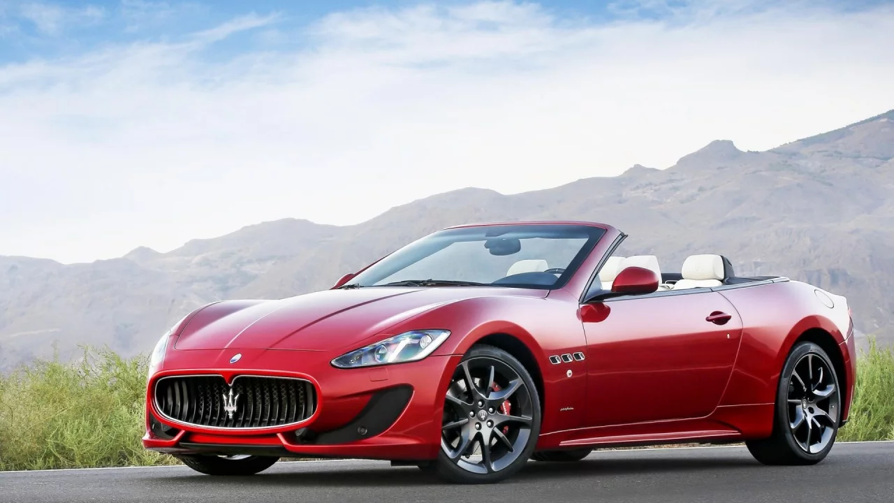 red, track, , Maserati GranCabrio