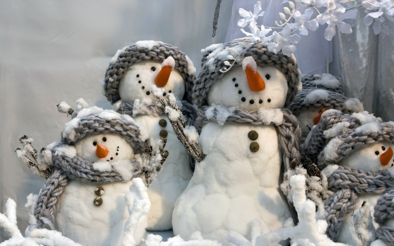 рождественские, снеговики, Christmas, winter, scarfs, шарфы, зима, snowmen