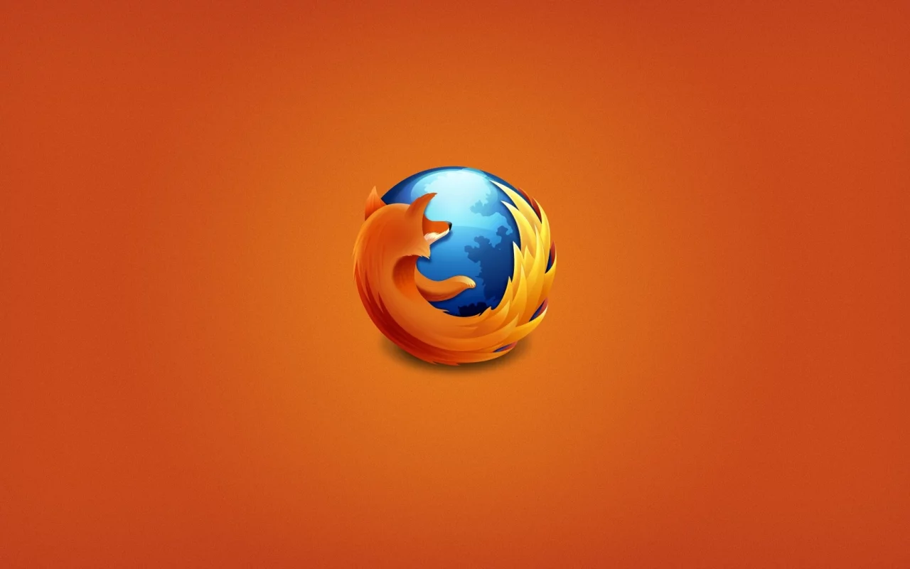 веб-браузер, Firefox, Mozilla, web browser, оранжевый фон, orange background