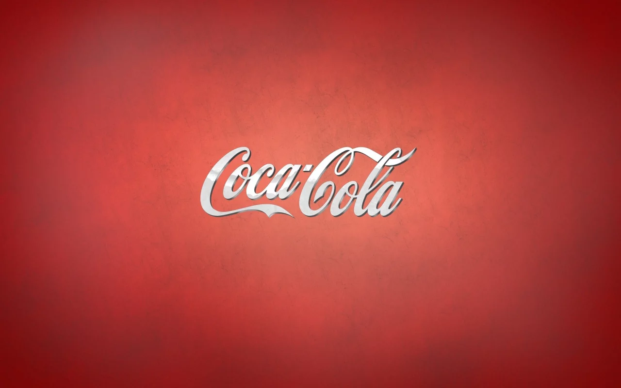красный фон, red background, Coca-Cola