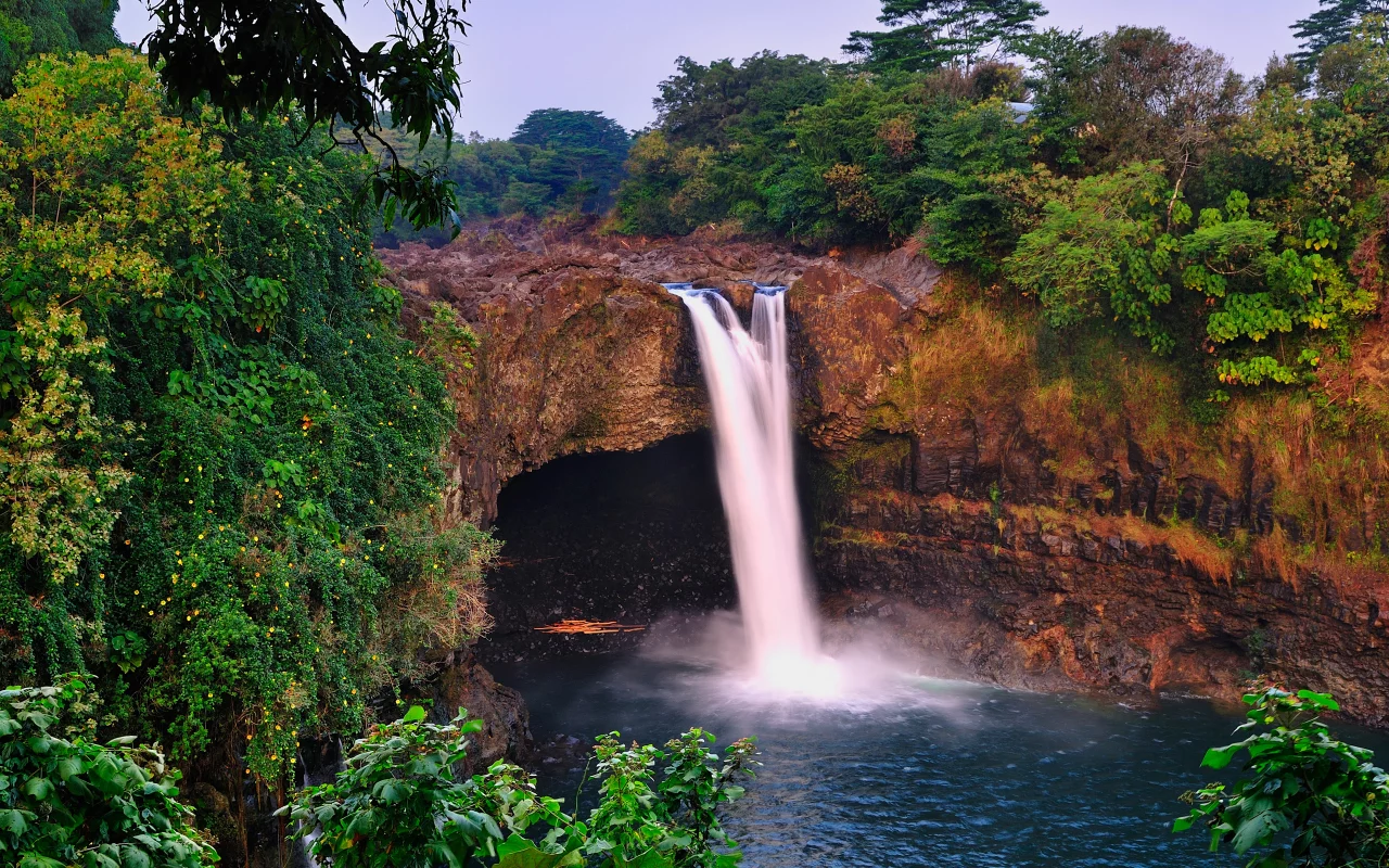 Falling, water, Scenery