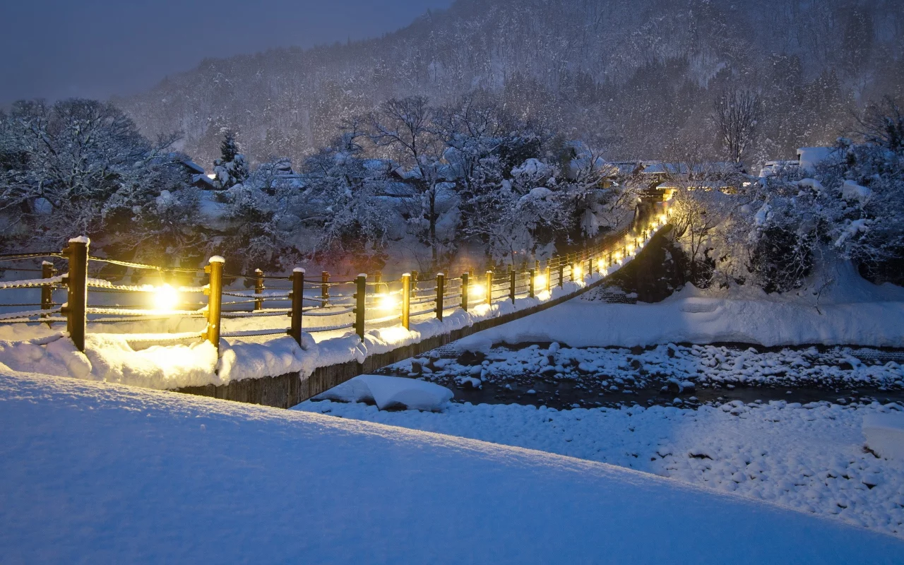 снег, природа, snow, мосты, winter, bridges, реки, деревья, зима, rivers, trees, nature