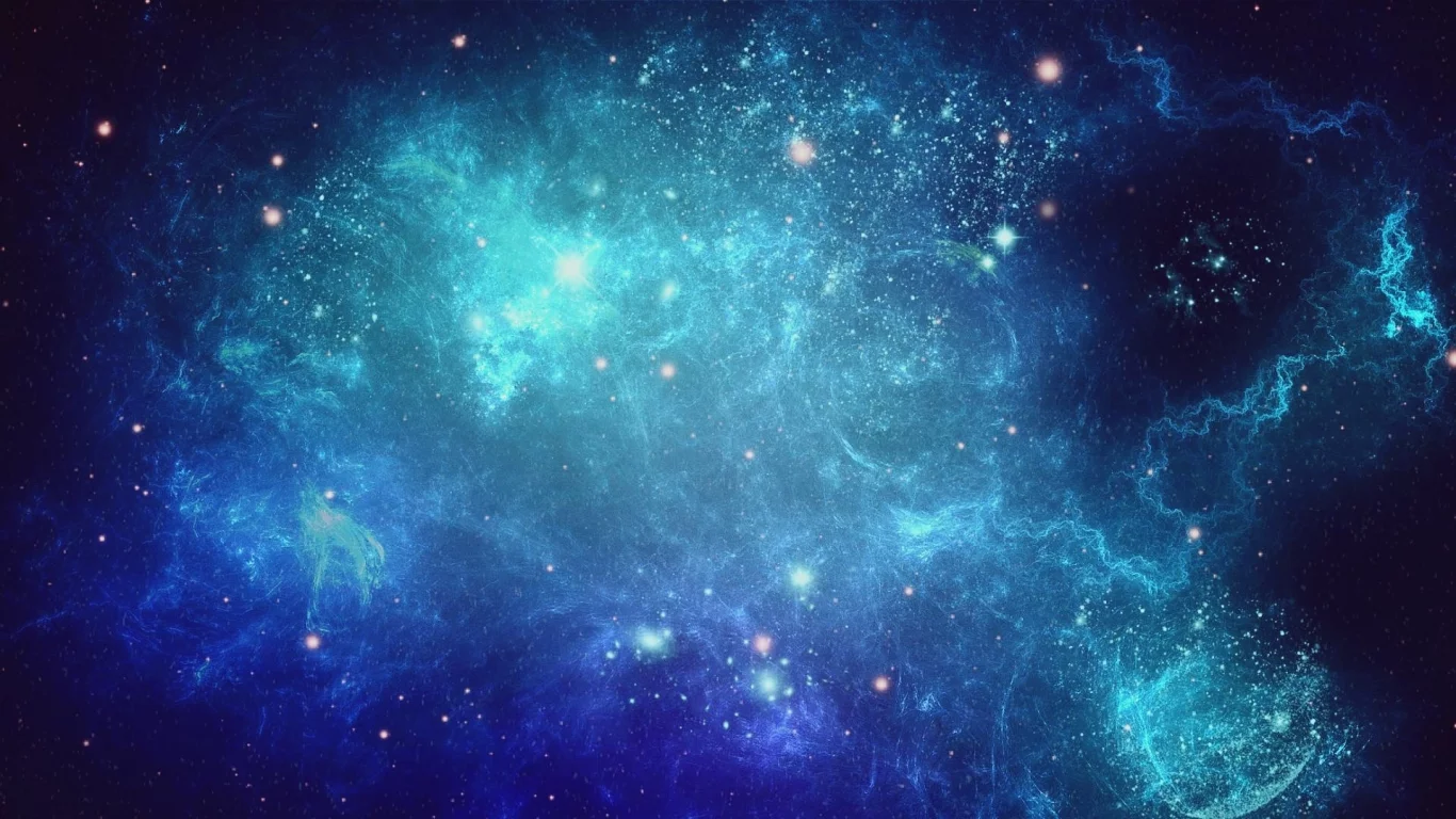 blue, artwork, digital art, stars, , outer space