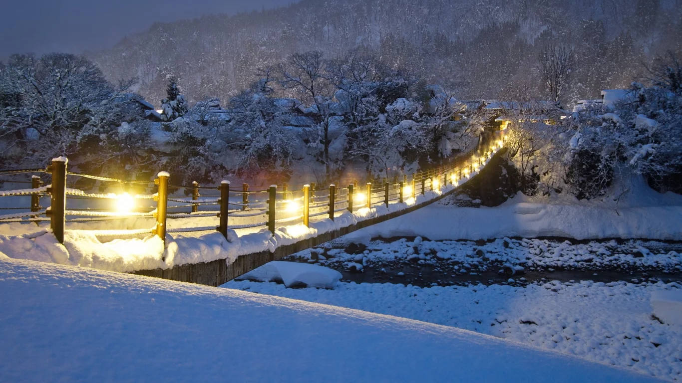 снег, природа, snow, мосты, winter, bridges, реки, деревья, зима, rivers, trees, nature