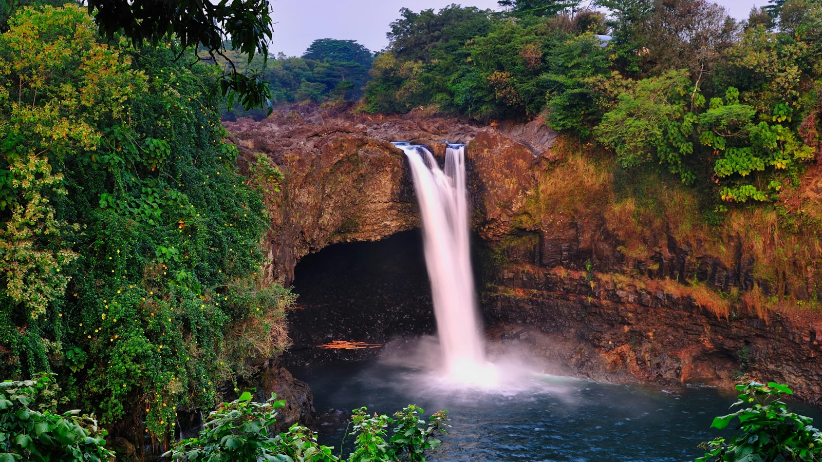 Falling, water, Scenery