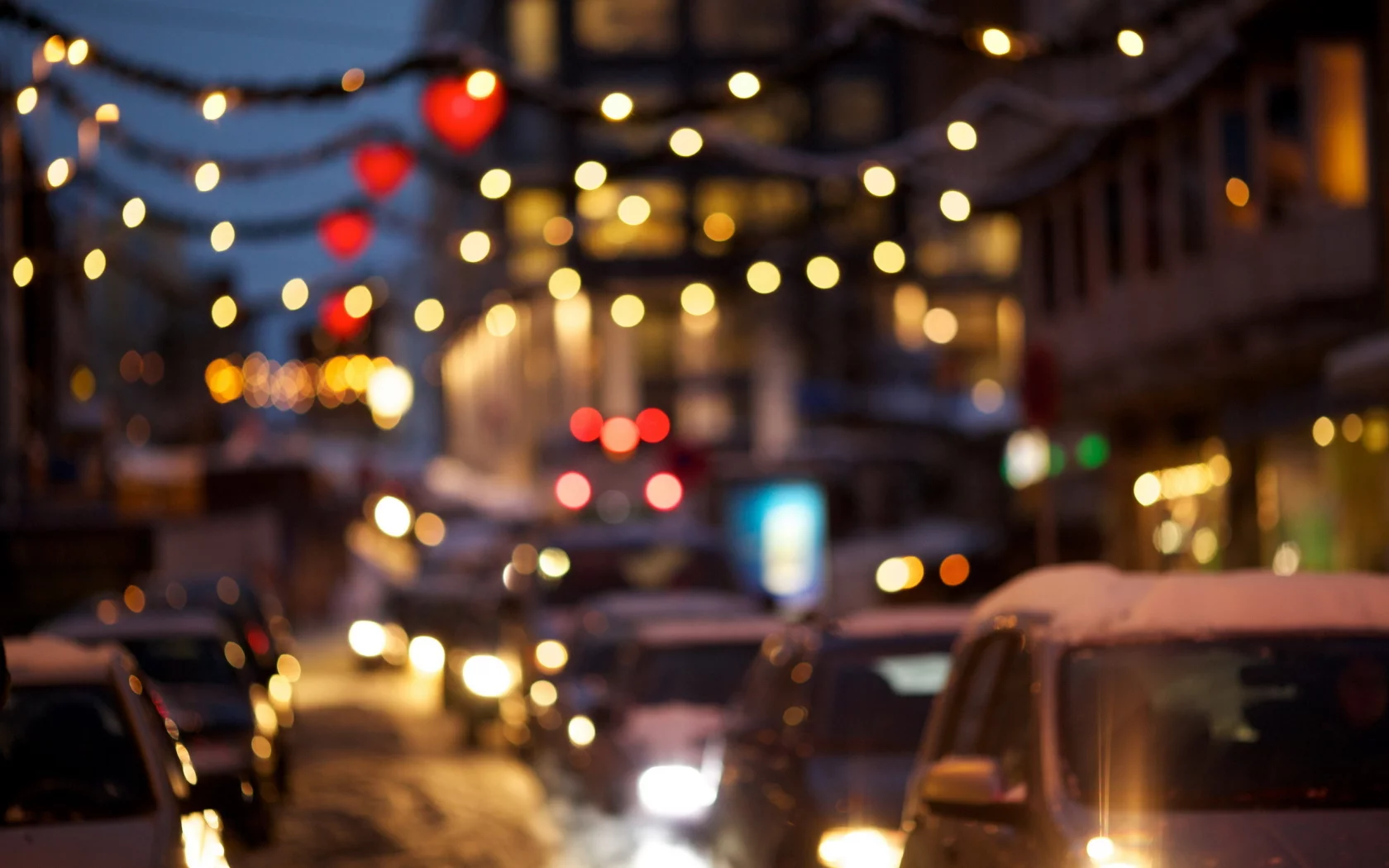 ночь, christmas rush, город