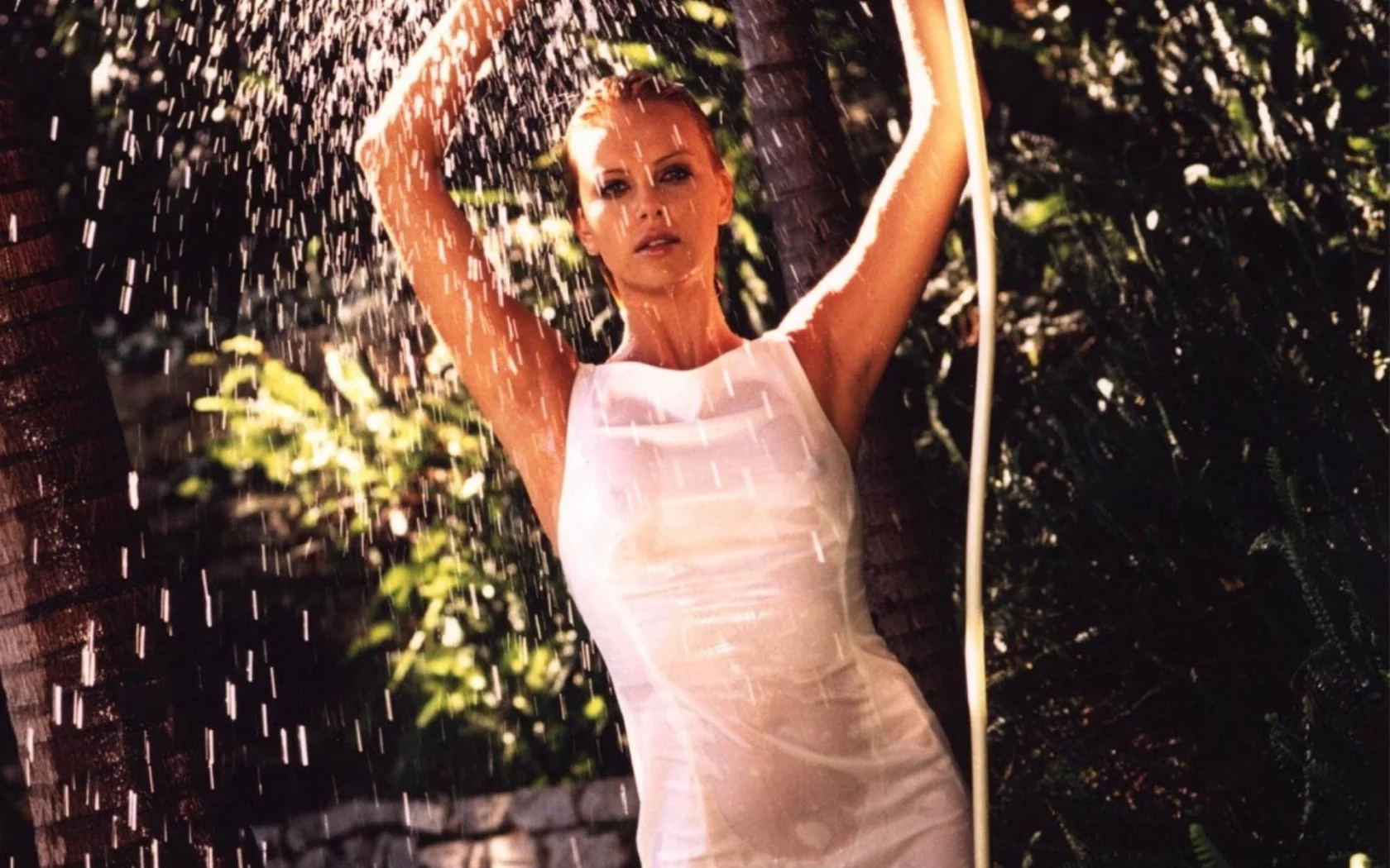 wet, Charlize Theron, модели, женщины, Шарлиз Терон, models, actress, мокрые, women, актрисы