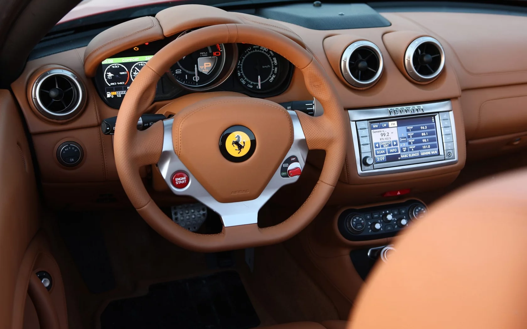 интерьер, interior, Ferrari, cars, автомобили