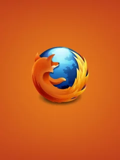 веб-браузер, Firefox, Mozilla, web browser, оранжевый фон, orange background