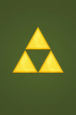 green background, video games, , simple background, The Legend of Zelda, triforce, abstract