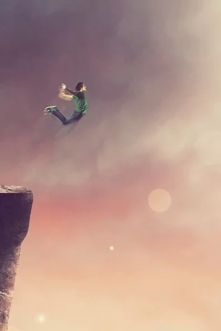 boys, Солнце, скалы, cliffs, jump, jumping, ребята, Sun, прыжки, прыгайте