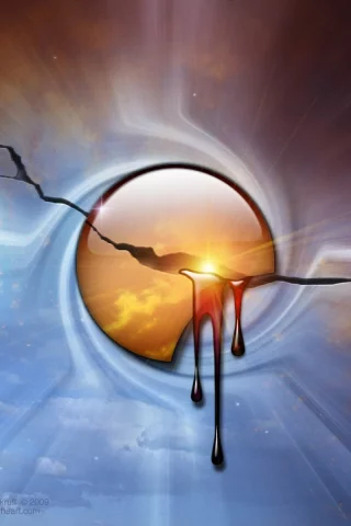 кровотечение, abstract, Moon, bleeding, Луна, абстрактное